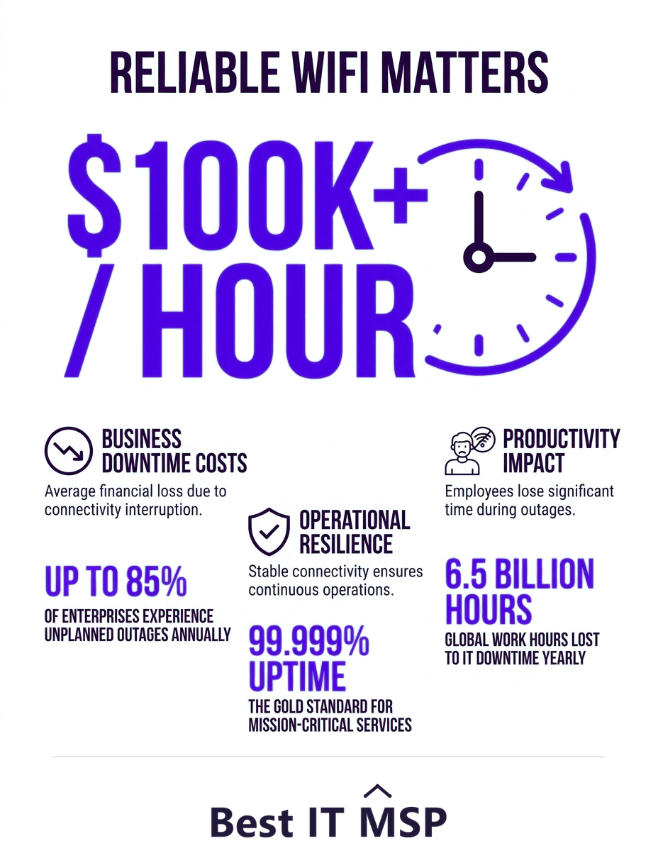An hour of downtime costs most organizations more than 100,000 dollars