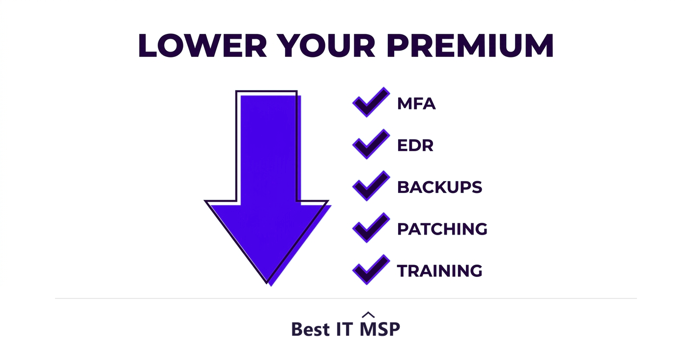 Security controls that lower your cyber insurance premium