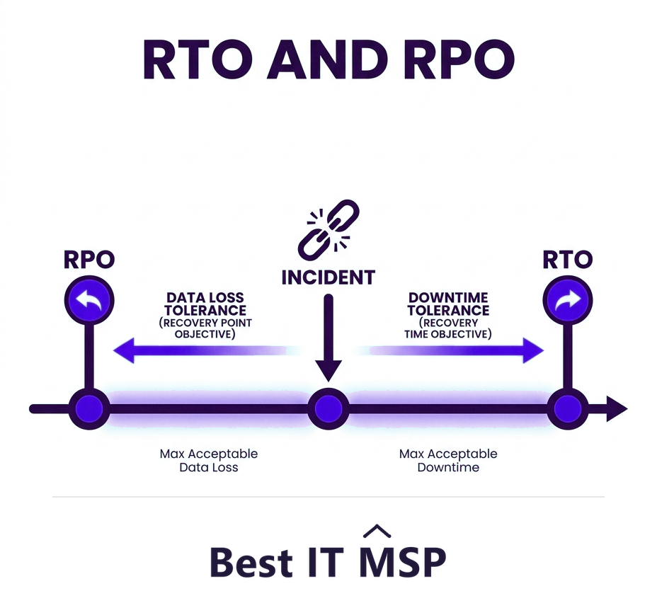 RTO and RPO: how fast you recover and how much data you can lose