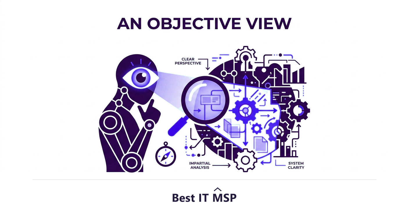 An outside consultant brings an objective perspective