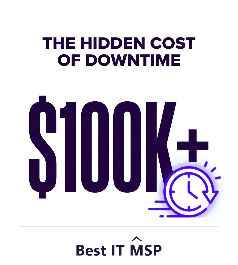 An hour of downtime costs most organizations more than 100,000 dollars
