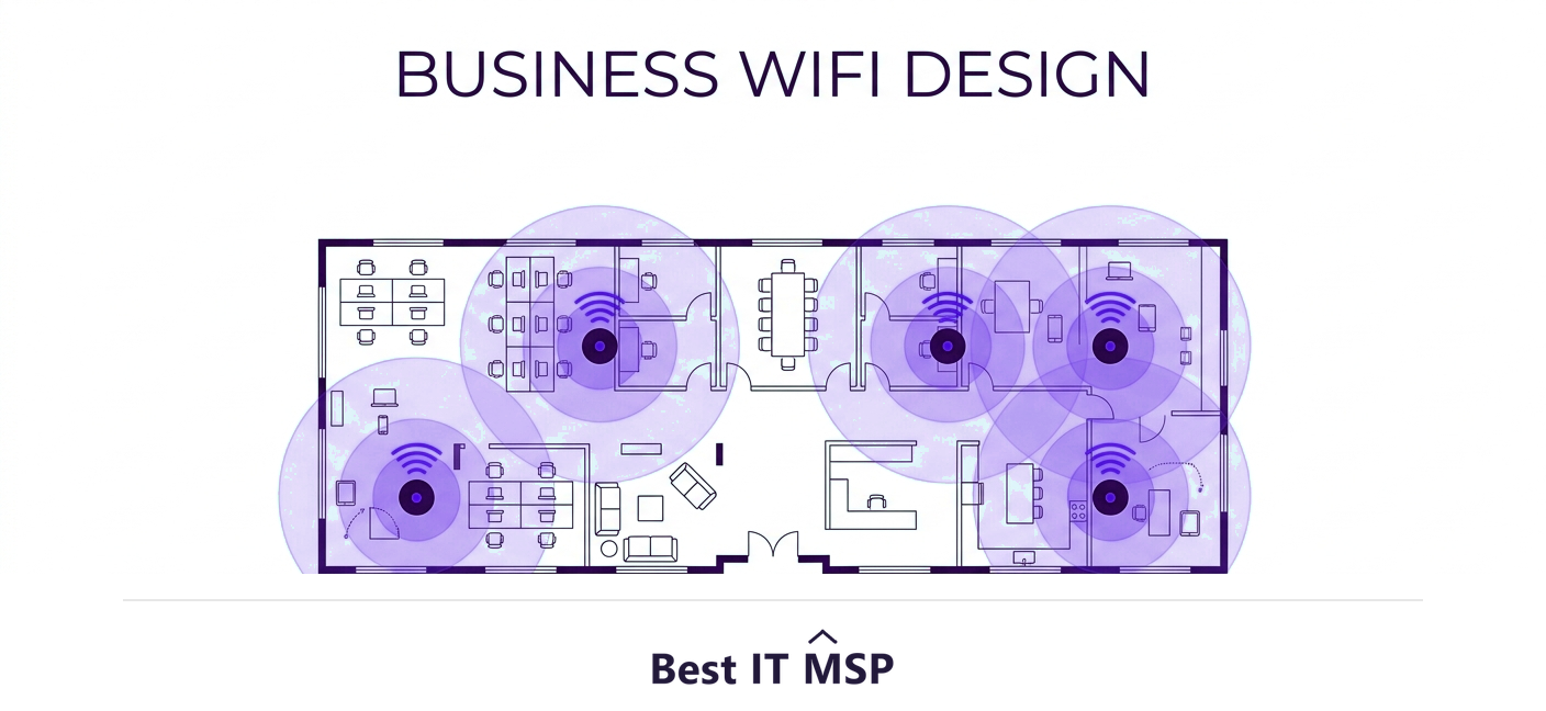 A wireless network for business built on multiple access points