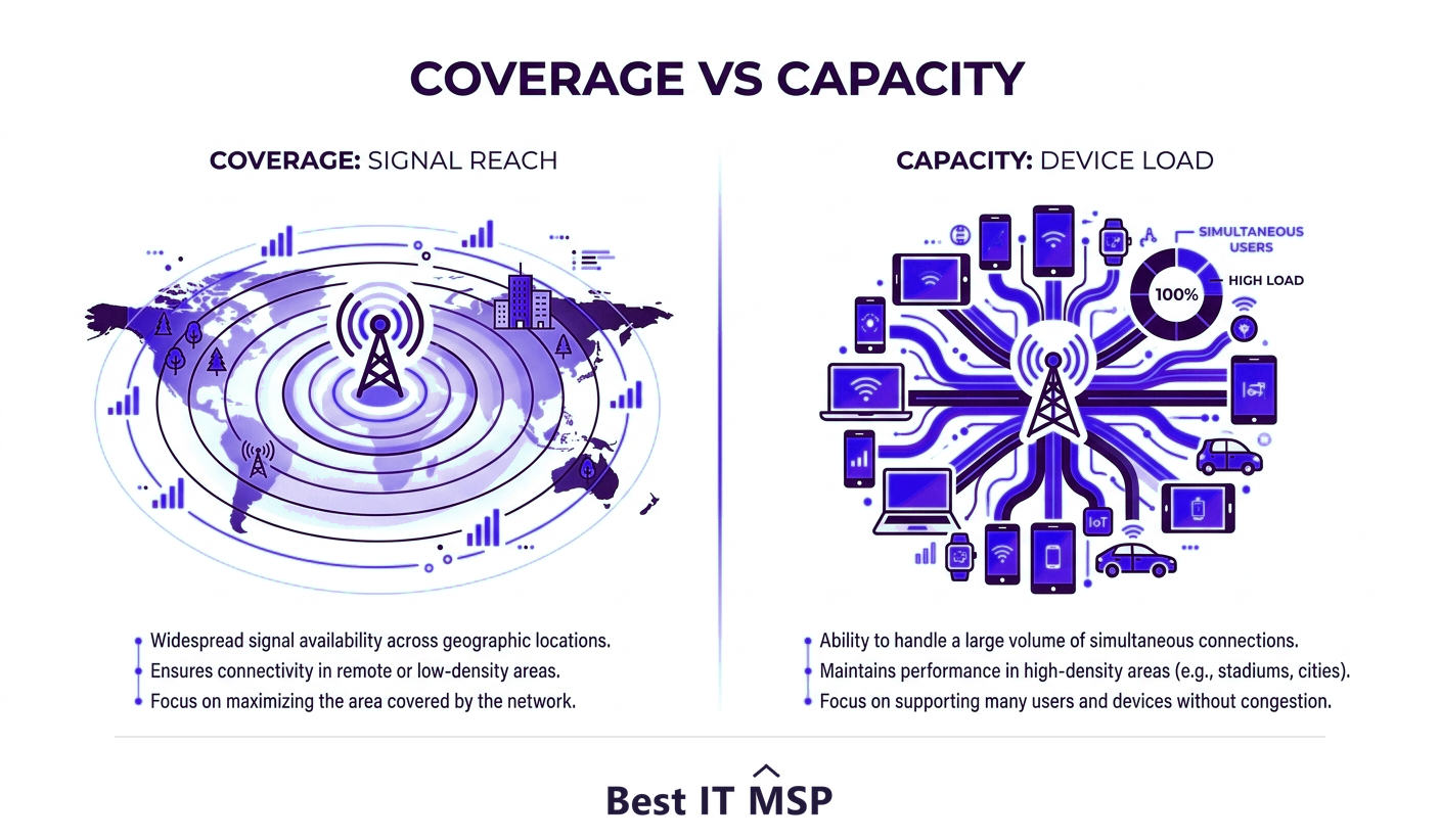 Network design balances coverage and capacity