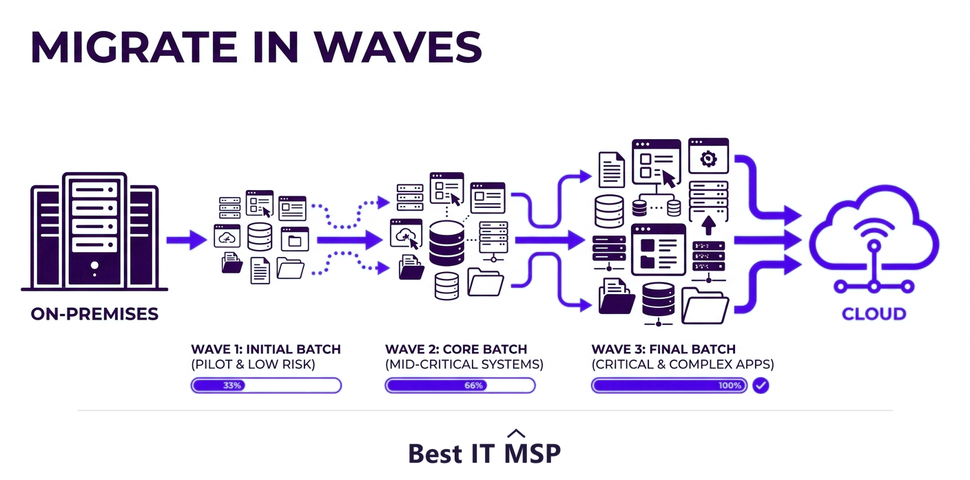 Migrate in waves rather than all at once
