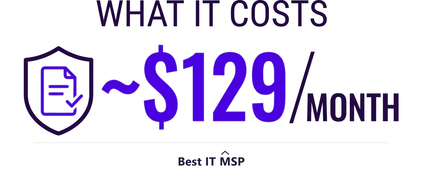 Cyber insurance averages about 129 dollars a month for small businesses