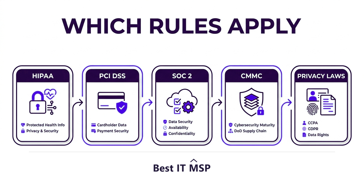 Common compliance frameworks for SMBs
