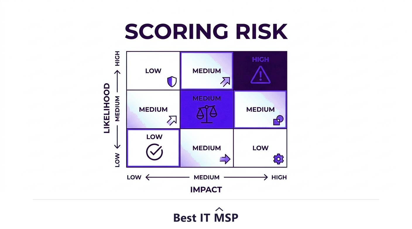 Risk equals likelihood times impact
