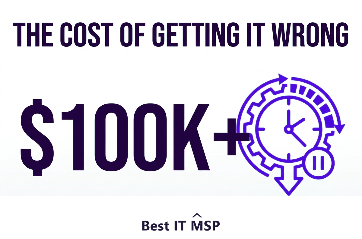 An hour of downtime costs most organizations more than 100,000 dollars