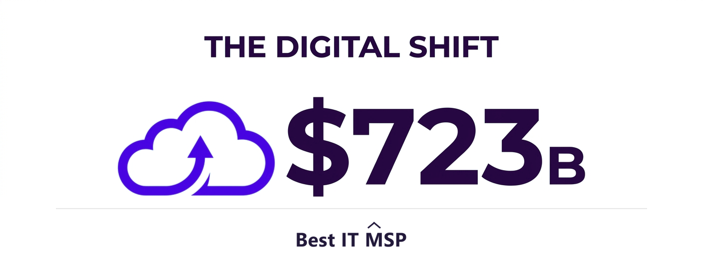 Worldwide public cloud spending is forecast to top 723 billion dollars in 2025