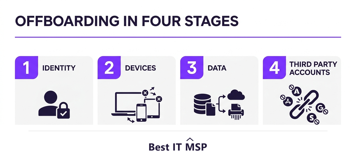 The four stages of an IT offboarding checklist