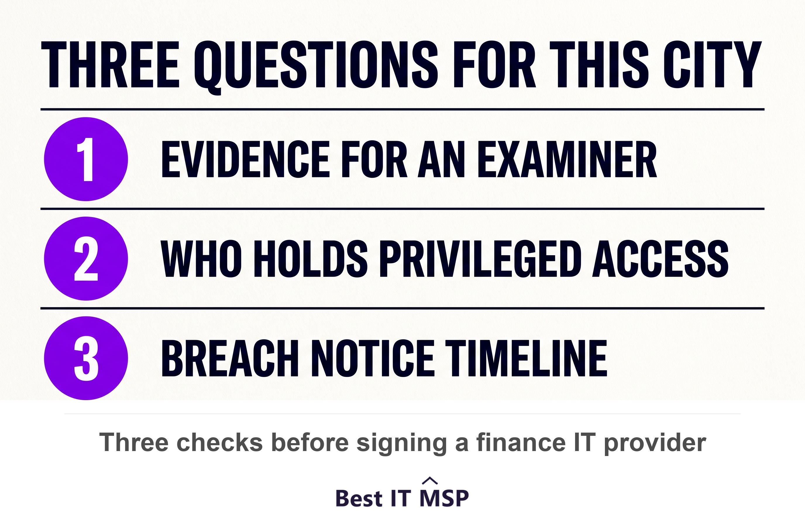 Three questions to ask a Manhattan finance IT provider