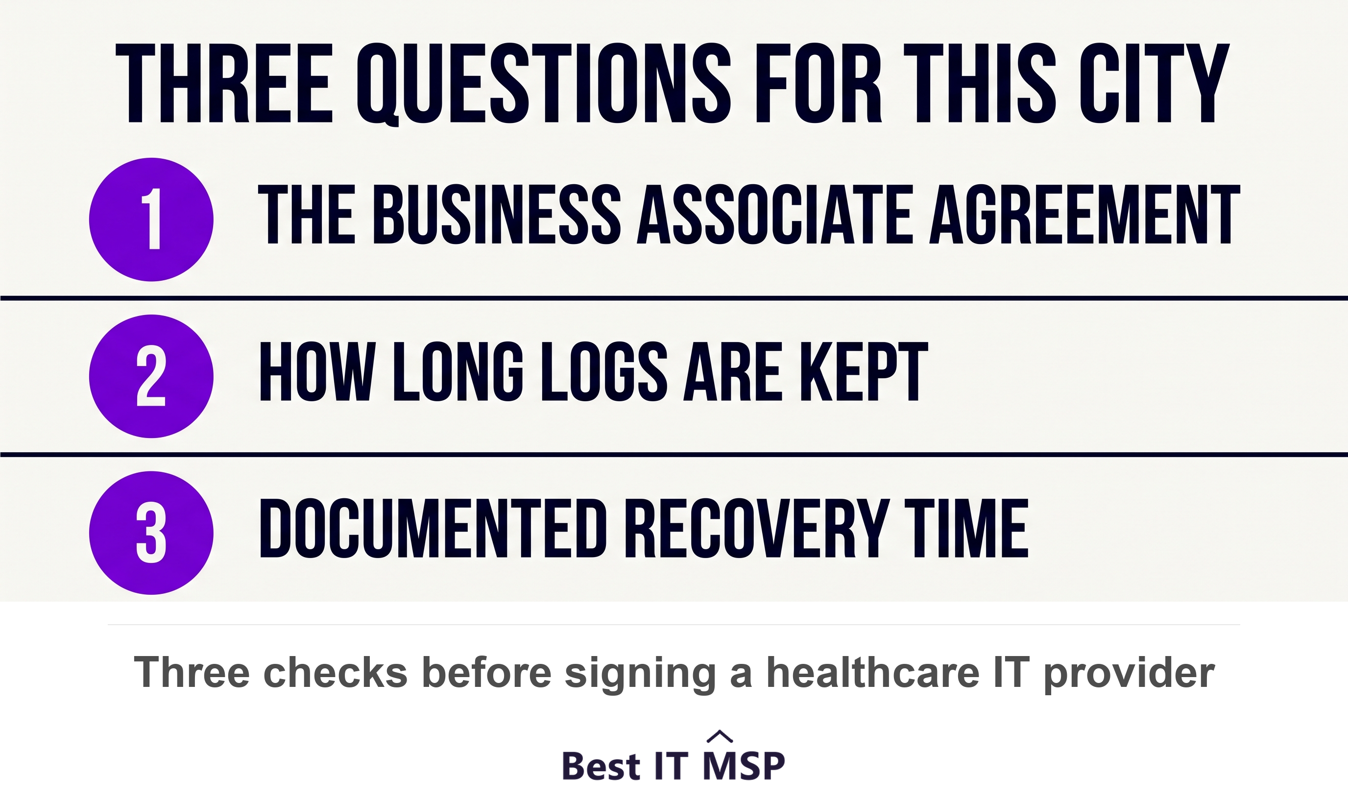 Three questions to ask a Miami healthcare IT provider
