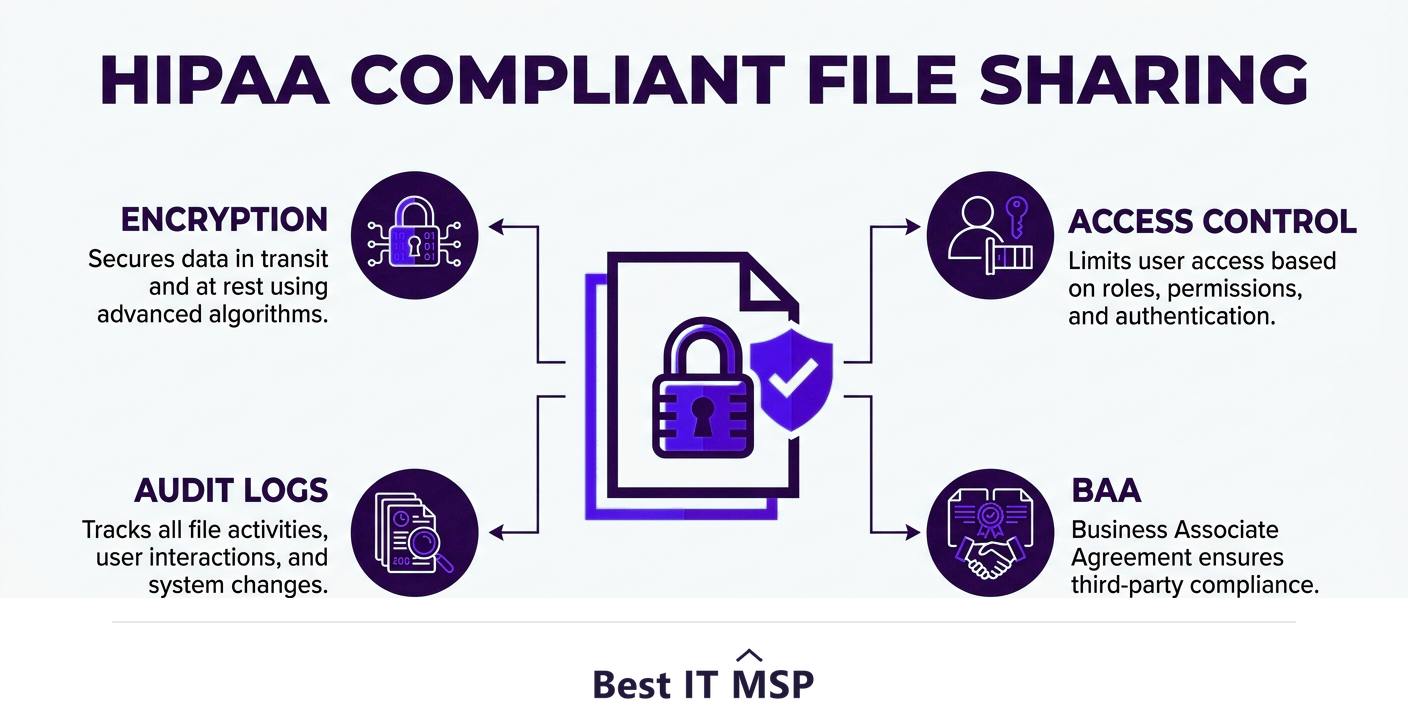 What makes file sharing HIPAA compliant