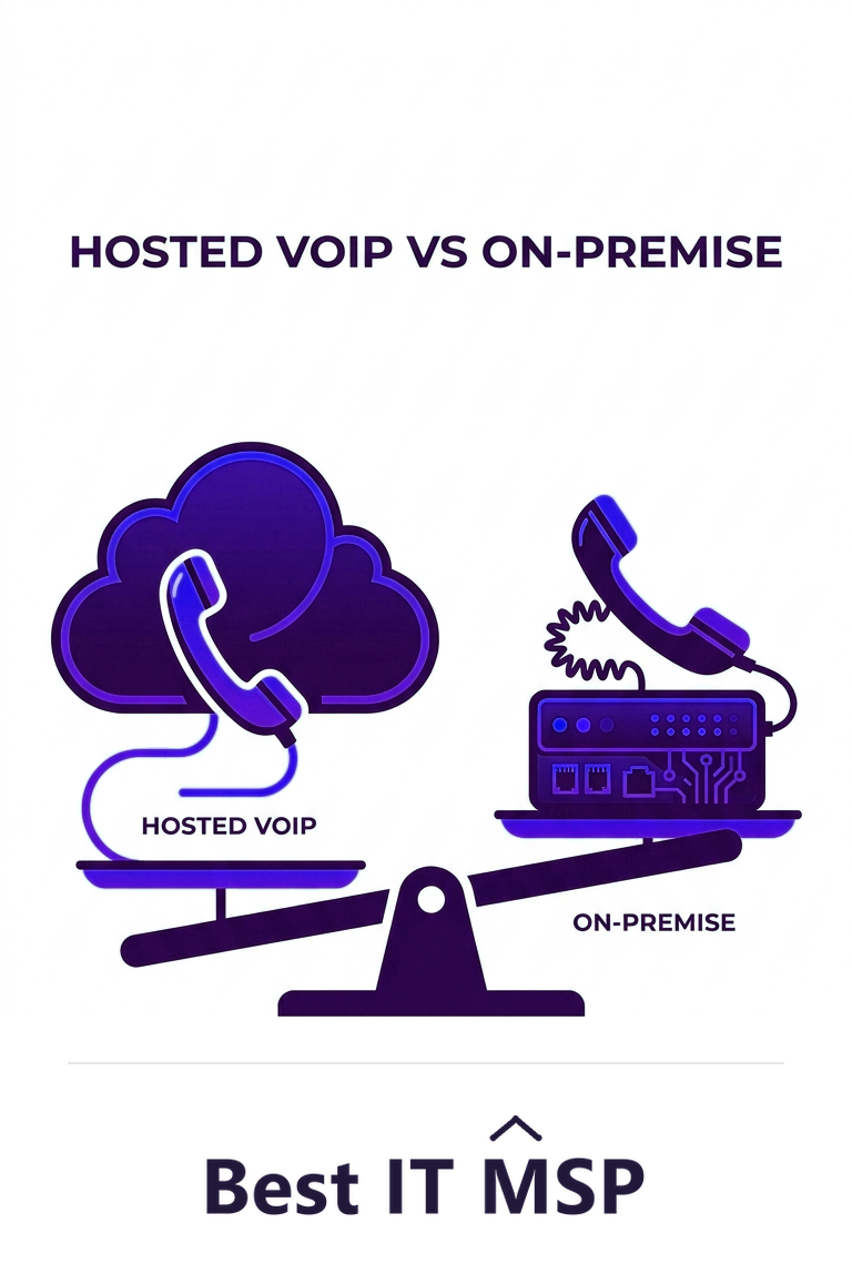Hosted VoIP versus on-premise phone systems compared