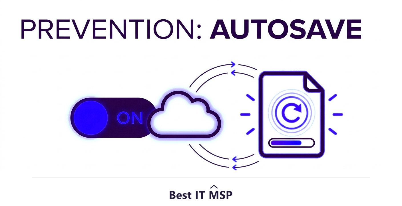 AutoSave to the cloud prevents lost work