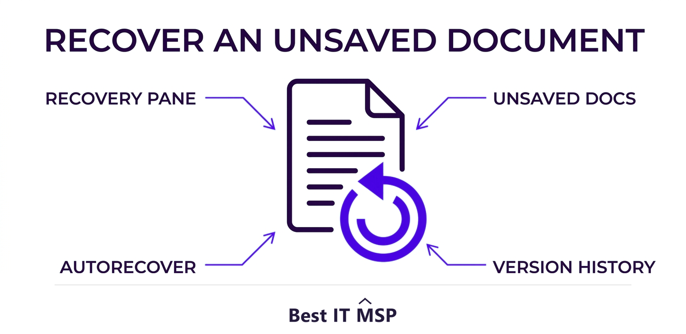 Ways to recover an unsaved Word document