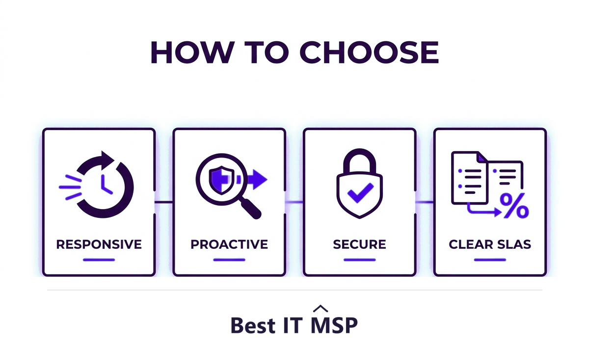 How to choose a provider: responsiveness, proactivity, security, clear SLAs