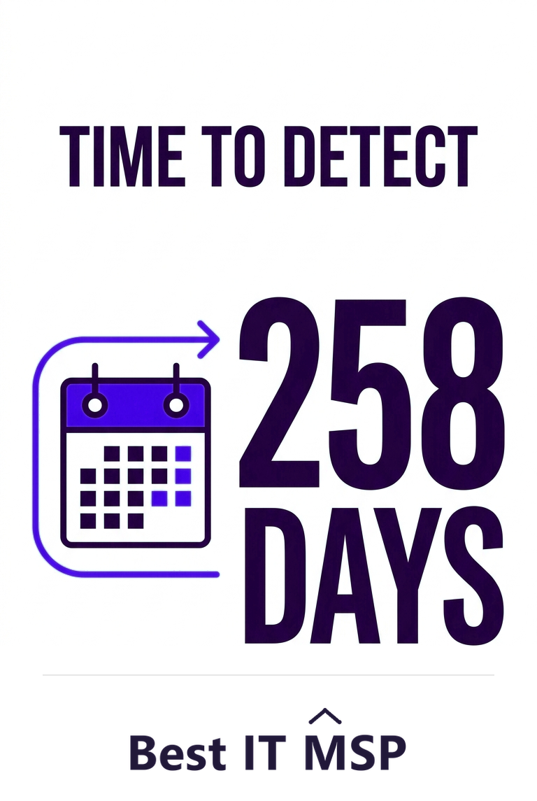 The average breach takes about 258 days to identify and contain
