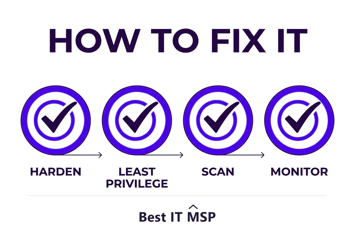 How to fix security misconfiguration