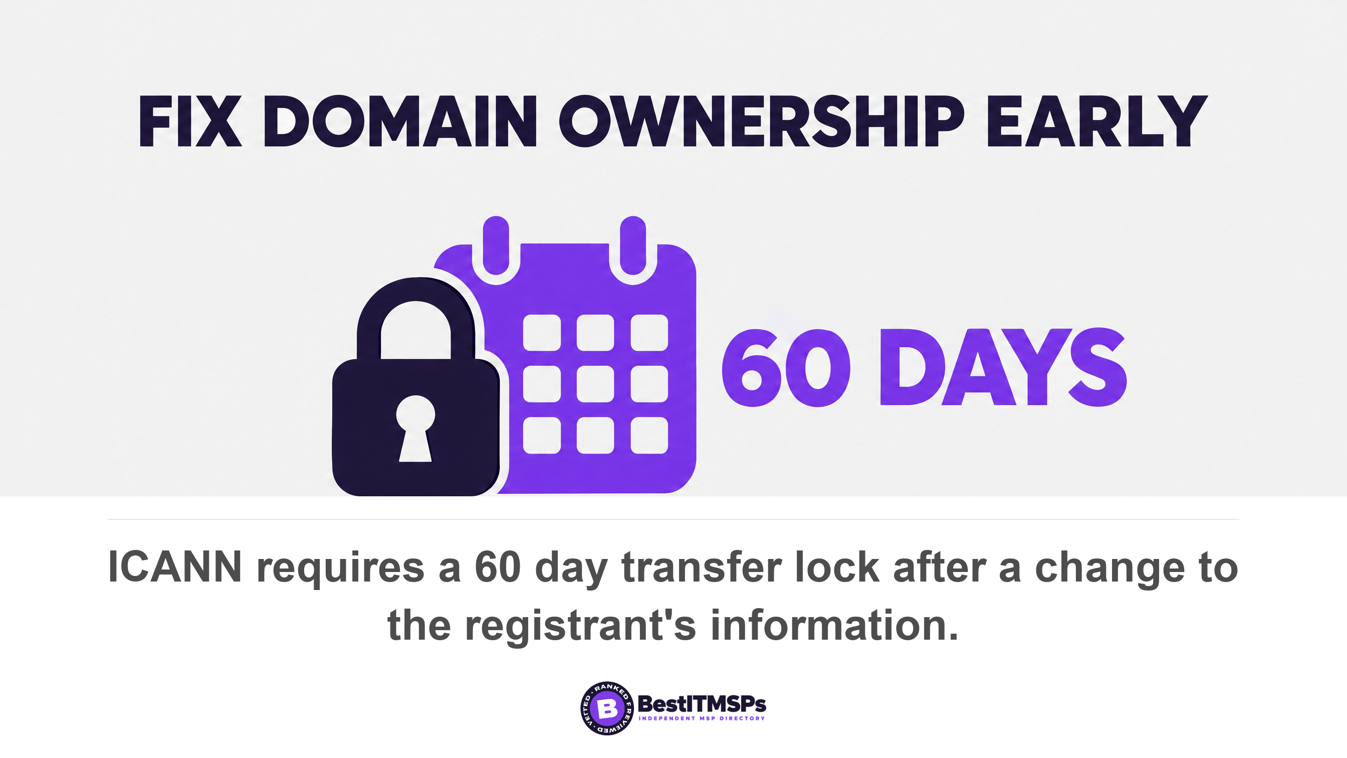 ICANN requires a 60 day transfer lock after a change to the registrant's information