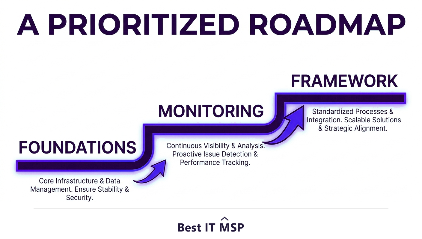 A prioritized SMB cybersecurity roadmap from foundations to maturity