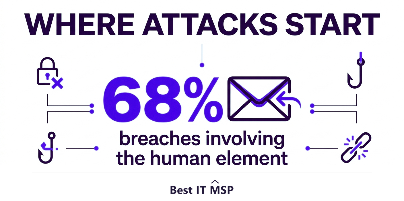 The human element was involved in 68 percent of breaches