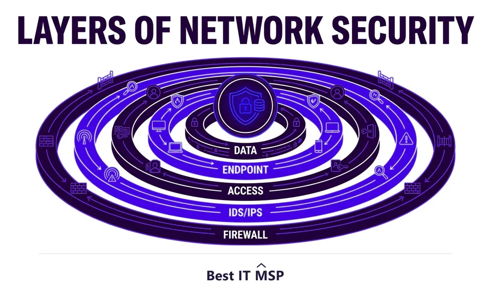 The layers of network security from firewall to Zero Trust