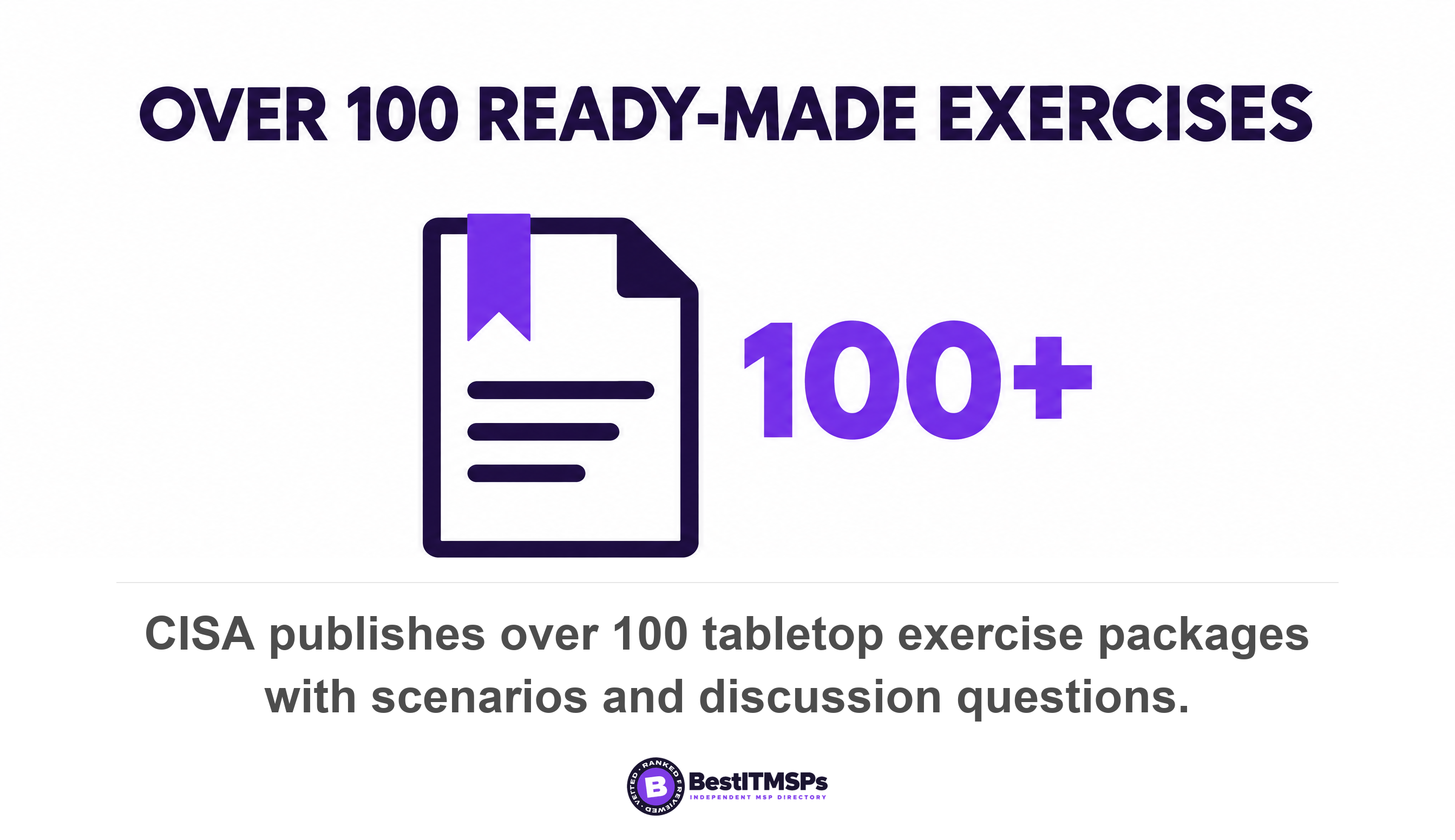 CISA publishes over 100 tabletop exercise packages with scenarios and discussion questions