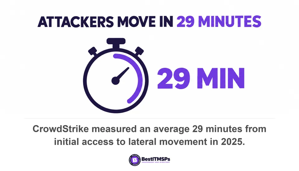 CrowdStrike measured an average 29 minutes from initial access to lateral movement in 2025