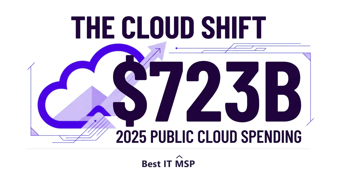 Worldwide public cloud spending is forecast to top 723 billion dollars in 2025