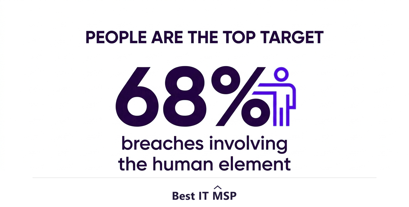The human element was involved in 68 percent of breaches