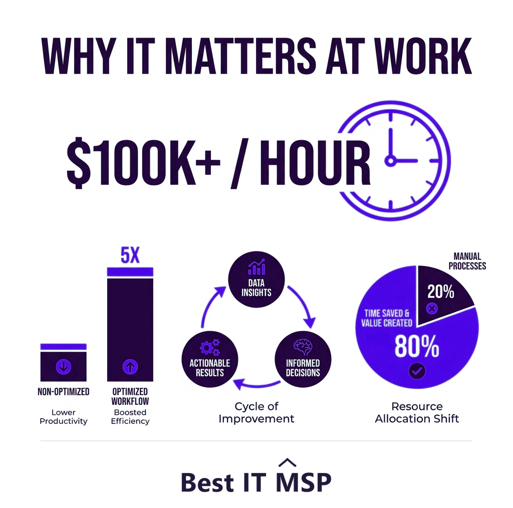 An hour of downtime costs most organizations more than 100,000 dollars