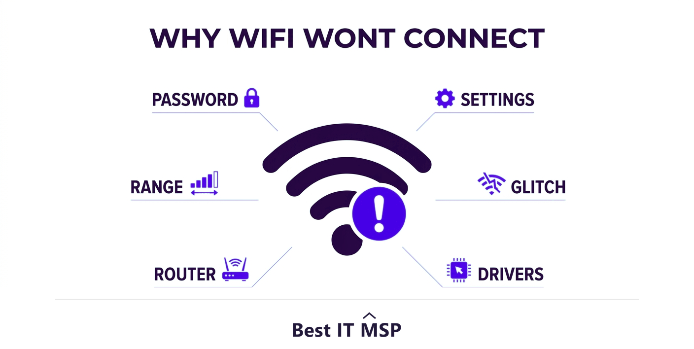 Common reasons WiFi will not connect